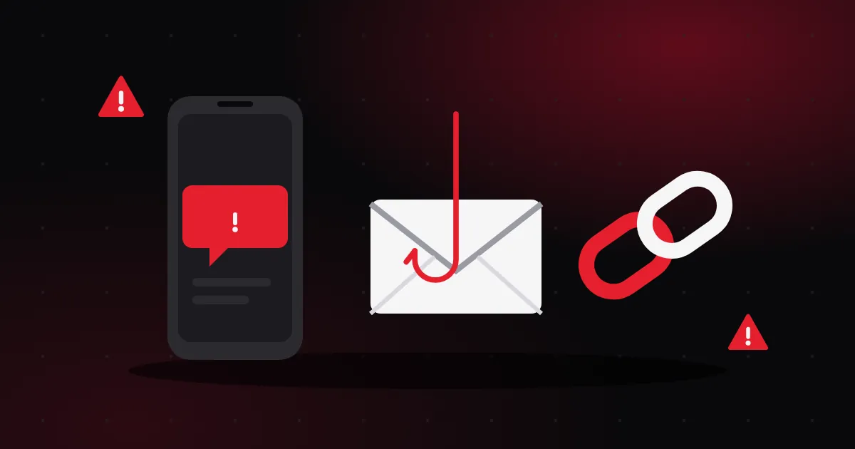 Illustration: Phishing, texts and email scams
